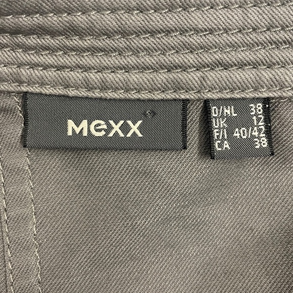 Women’s Mexx Cotton Blend Blazer 2 Pockets Fitted Grey Sz 38 - Picture 6 of 12